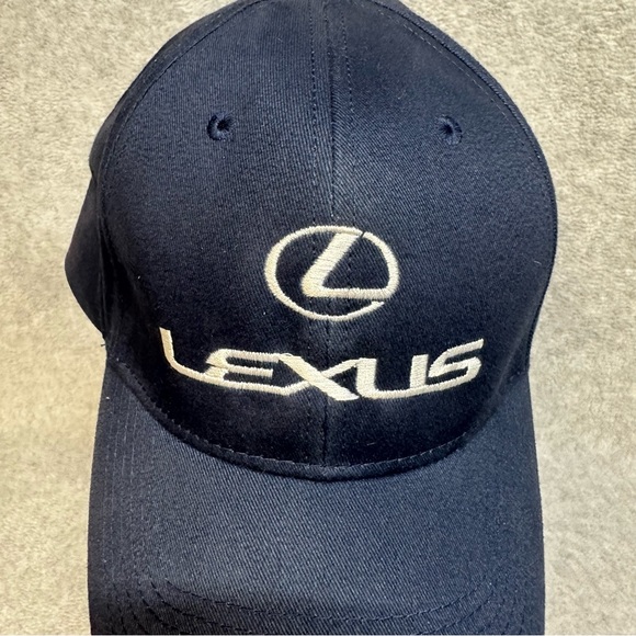 Lexus Hat Cap Adult OSFA Blue Strapback Dealership Automotive Cars Ballcap Big X - Picture 2 of 9